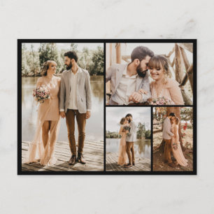 Cartão Postal Crie Sua Própria Colagem de 4 Fotos