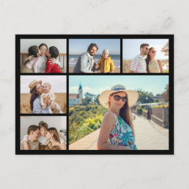 Cartão Postal Crie Sua Própria Colagem de 6 Fotos Editável por C