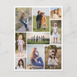 Cartão Postal Crie sua própria colagem de fotos de 9