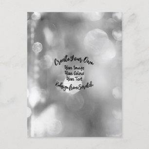 Cartão Postal Crie sua própria cor/Design personalizada