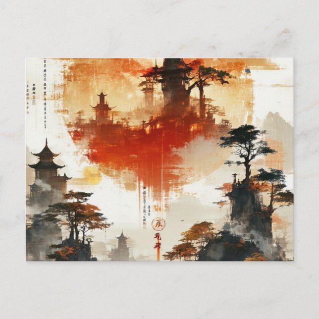 Cartão Postal Crie sua própria imagem personalizada do Design Vi (Frente)