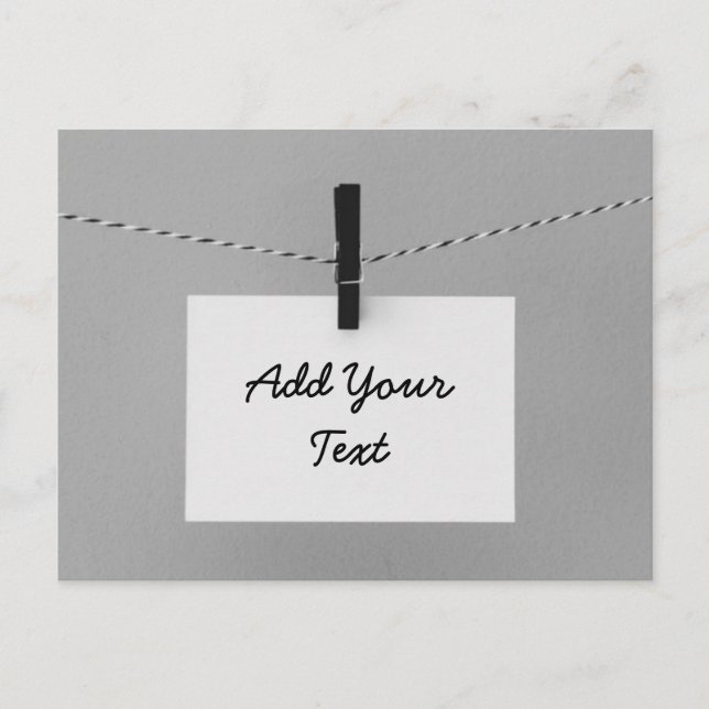 Cartão Postal Crie Sua Própria Nota e a Personalize (Frente)