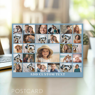 Cartão Postal Crie uma colagem de fotos funky com 27 fotos