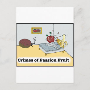 Cartão Postal Crimes da Fruta de Paixão Zazzle