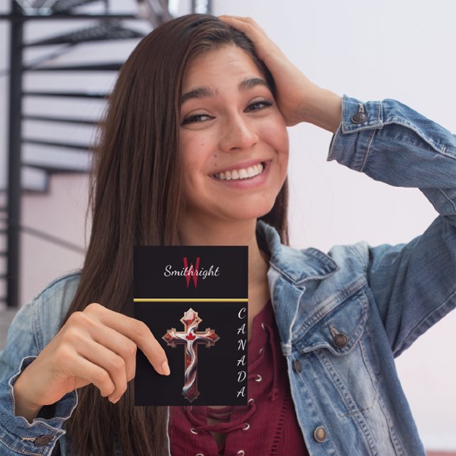 Cartão Postal Crimson Cross: Um Símbolo da Esperança e da Fé (Criador carregado)