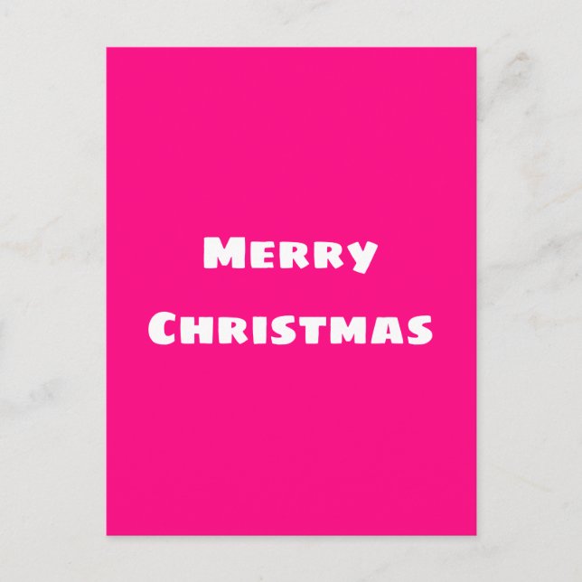 Cartão Postal Crimson Festivo Felry Natal (Frente)