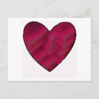 Cartão Postal Crimson Love Heart