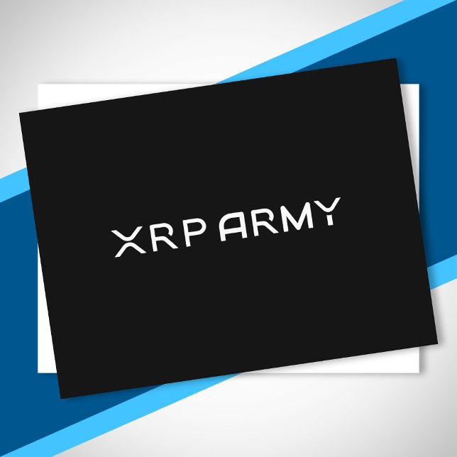 Cartão Postal Criptocurrency Memória XRP Fora de Cota Hodl Crypt (Criador carregado)