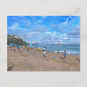 Cartão Postal Críquete de praia Abersoch 2013