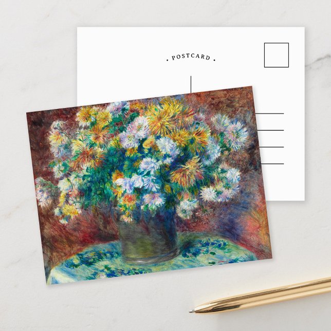 Cartão Postal Crisântemos | Renoir (Criador carregado)