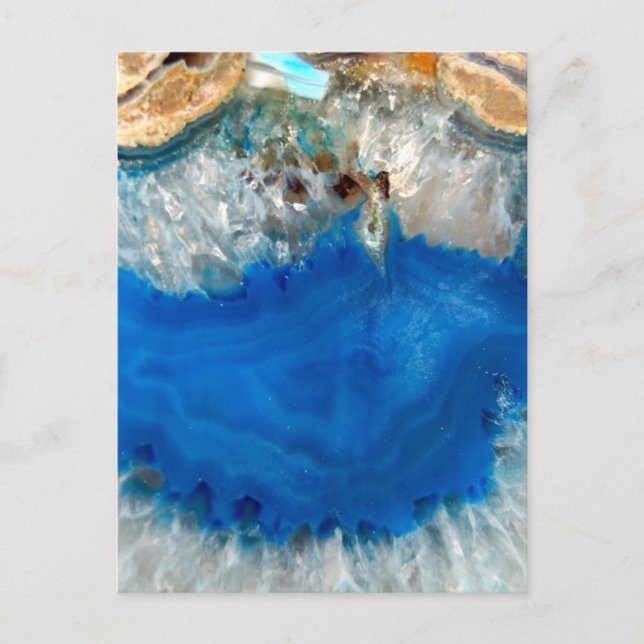 Cartão Postal cristal azul (Frente)