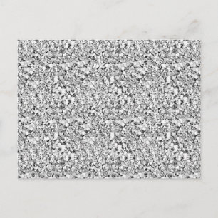 Cartão Postal Cristal Druzy - cor de ouro branco