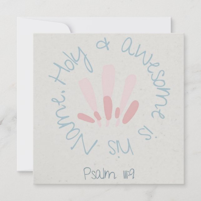 Cartão postal cristão / Cartão de fé (Frente)