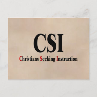 Cartão Postal Cristãos CSI