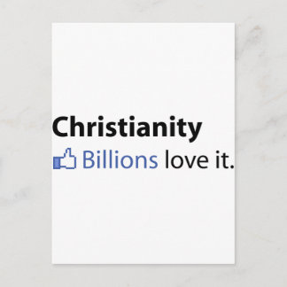 Cartão Postal Cristianismo; Bilhões Adoram