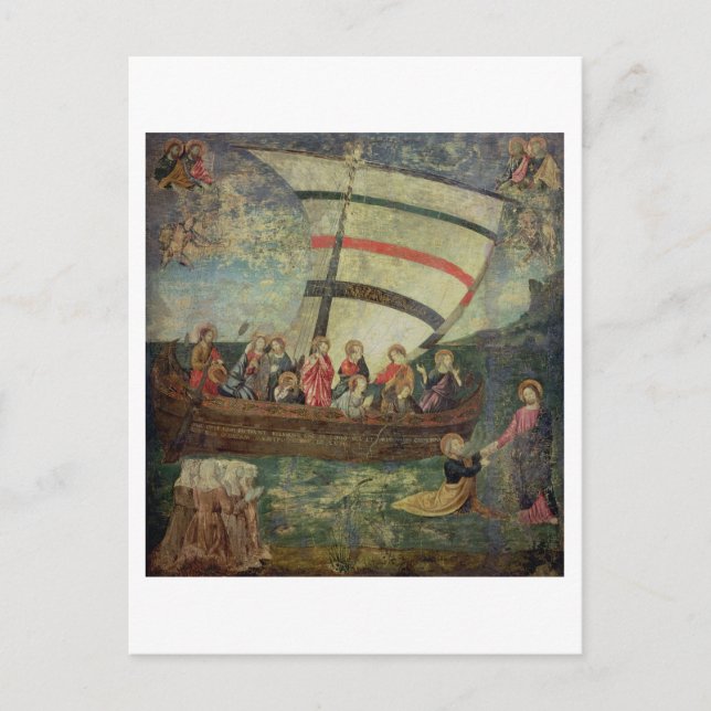 Cartão Postal Cristo a caminhar sobre a água, depois da "Navicel (Frente)