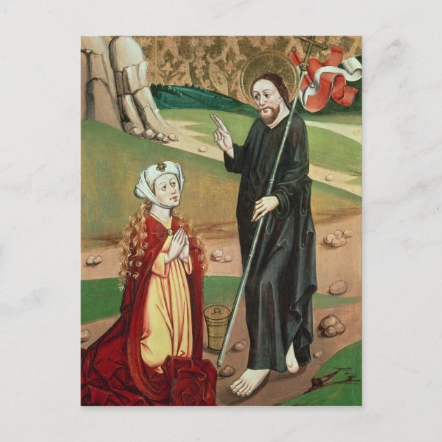 Cartão Postal Cristo Aparece a Maria Madalena (Frente)