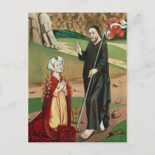Cartão Postal Cristo Aparece a Maria Madalena