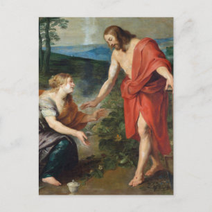 Cartão Postal Cristo Aparece a Maria Madalena por Rubens