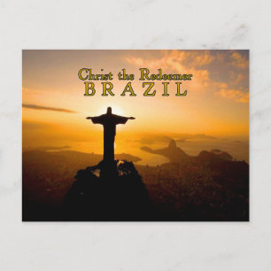 Cartão Postal Cristo Brasil Redentor