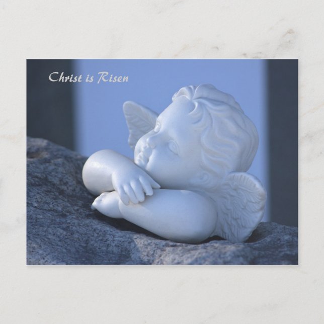 Cartão Postal Cristo é Páscoa risen Sweet angel figurine CC0114 (Frente)