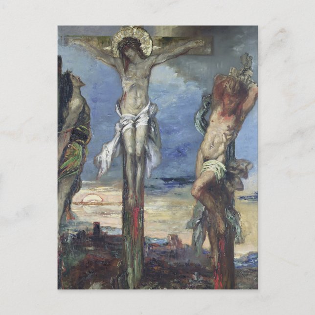 Cartão Postal Cristo entre os Dois Ladrões, c.1870 (Frente)