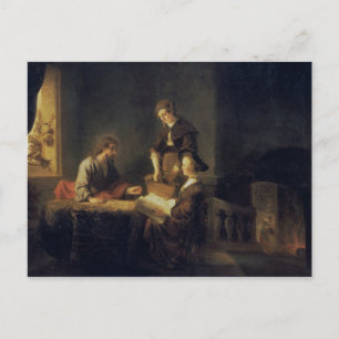 Cartão Postal Cristo na Casa de Martha e Maria