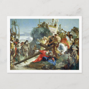 Cartão Postal Cristo na estrada para Calvário, 1749 (óleo na c