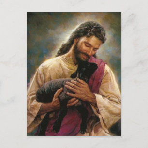 Cartão Postal Cristo O Bom Pastor