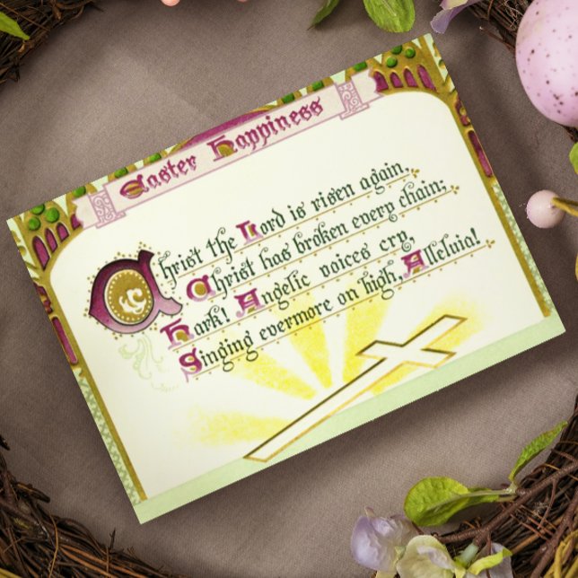 Cartão Postal Cristo que o Senhor se levante novamente Hymn Vint (Criador carregado)