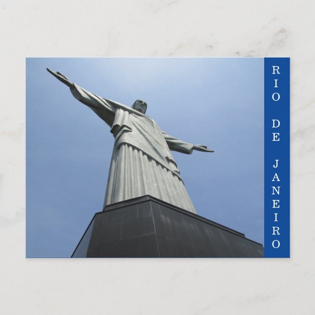 Cartão Postal cristo rio brasil (Frente)