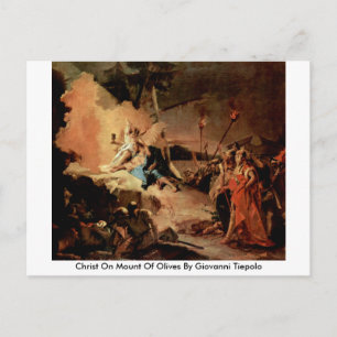 Cartão Postal Cristo Sobre O Monte De Azeitonas Por Giovanni Tie