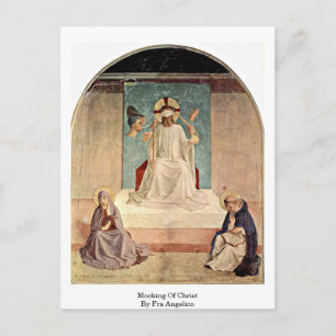 Cartão Postal Cristo Zombando. Por Fra Angelico