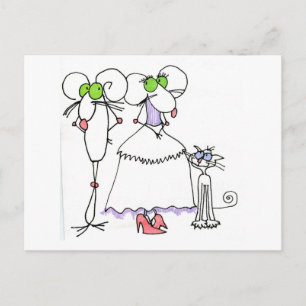 CARTÃO POSTAL CRITÉRIO DE GREETINGS DE CASAMENTO E SKCAT