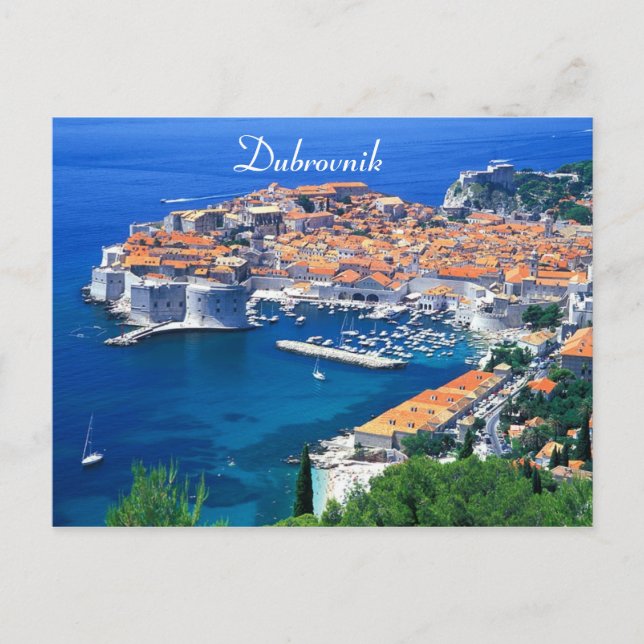 Cartão Postal Croácia - Dubrovnik (Frente)