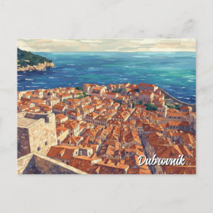 Cartão Postal Croácia Dubrovnik Viagens