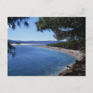 Cartão Postal Croácia, Ilha Brac, Bol, Praia Golden Cape 2