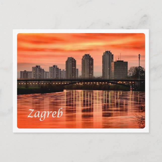 Cartão Postal Croácia - Zagreb - (Frente)