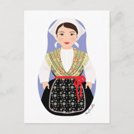 Cartão postal Croata-Ístria Matryoshka