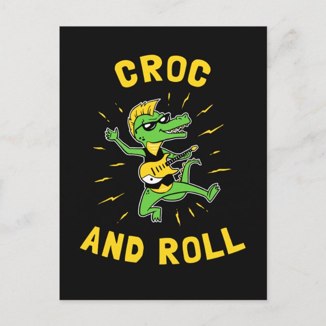 Cartão Postal Croc E Roll (Frente)