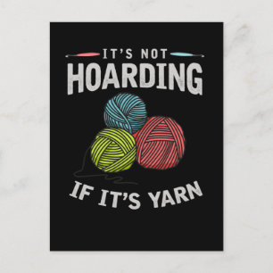 Cartão Postal Crochet Hobby Crafting Yarn Knitter