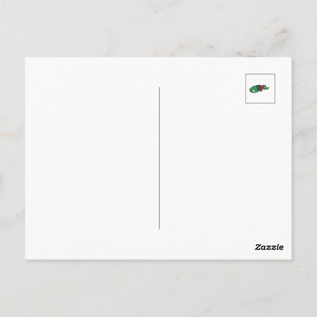 Cartão Postal Crocodilo Vampiro (Verso)