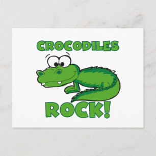 Cartão Postal Crocodilos Rock