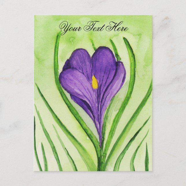 Cartão Postal Crocus (Frente)