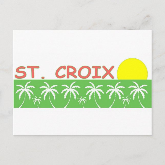 Cartão Postal Croix, Ilhas Virgens dos EUA (Frente)