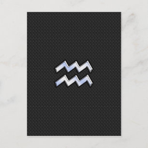 Cartão Postal Cromo como Aquarius Zodiac Símbolo em cobra