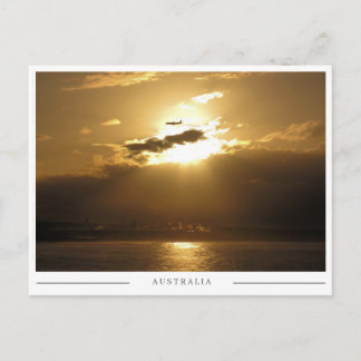 Cartão Postal Cronulla Dourada ao Nascer do Sol – Sydney Austrál