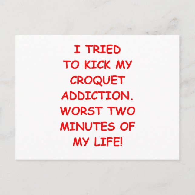 Cartão Postal croquete (Frente)