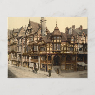 Cartão Postal Cross and Rows, Chester, Cheshire, Inglaterra
