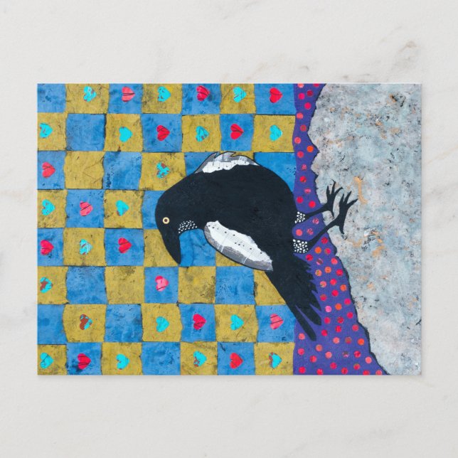 Cartão Postal Crow Love (Frente)